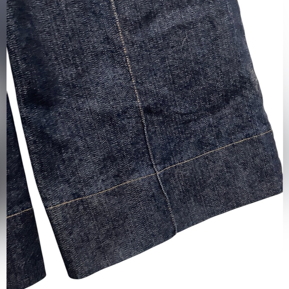 Vintage Betsy Johnson Denim Halter Jumpsuit Sweetheart Tie Bustline Sz 0 EUC - Picture 11 of 11